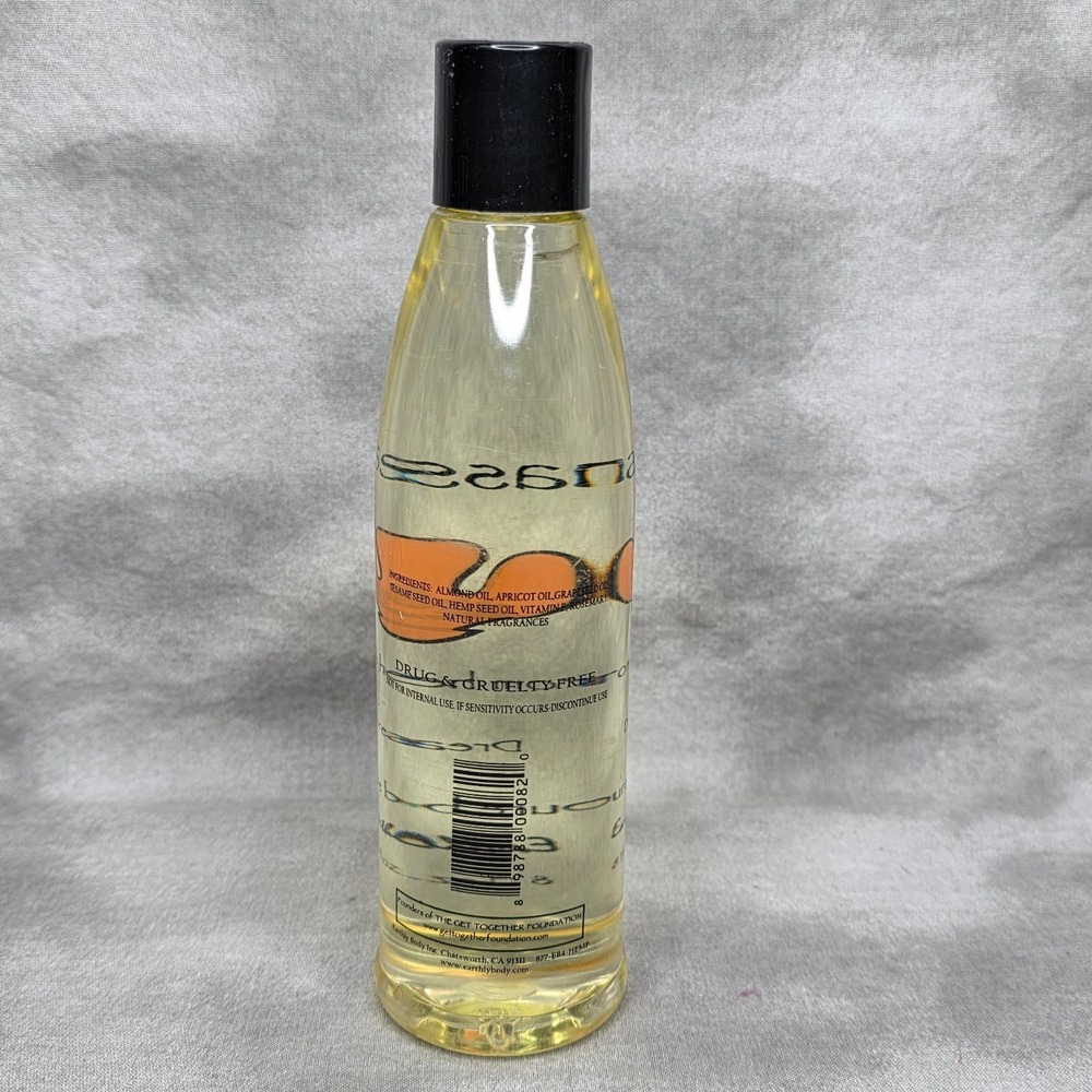 Earthly Body Hemp Seed Massage & Body Oil, 8oz, Dreamsicle - Picture 2 of 2